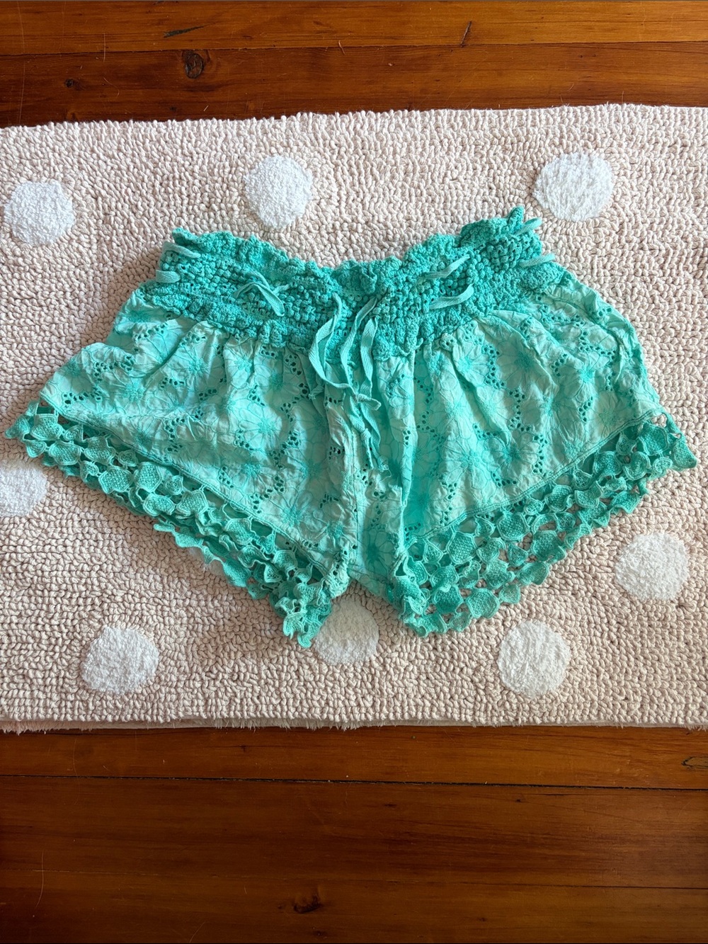Lace Seafoam Shorts